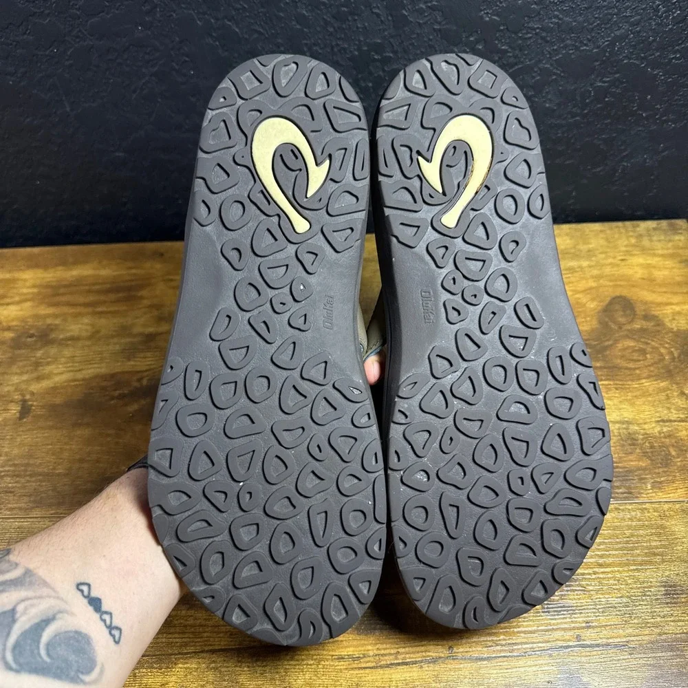 Olukai Ohana 10110A-6Z10 Dark Java Synthetic Flip Flop Sandals Mens 13 EUR 46